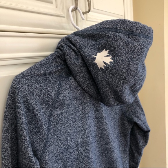 Roots blue salt and pepper kangaroo pouch hoodie - Picture 9 of 10